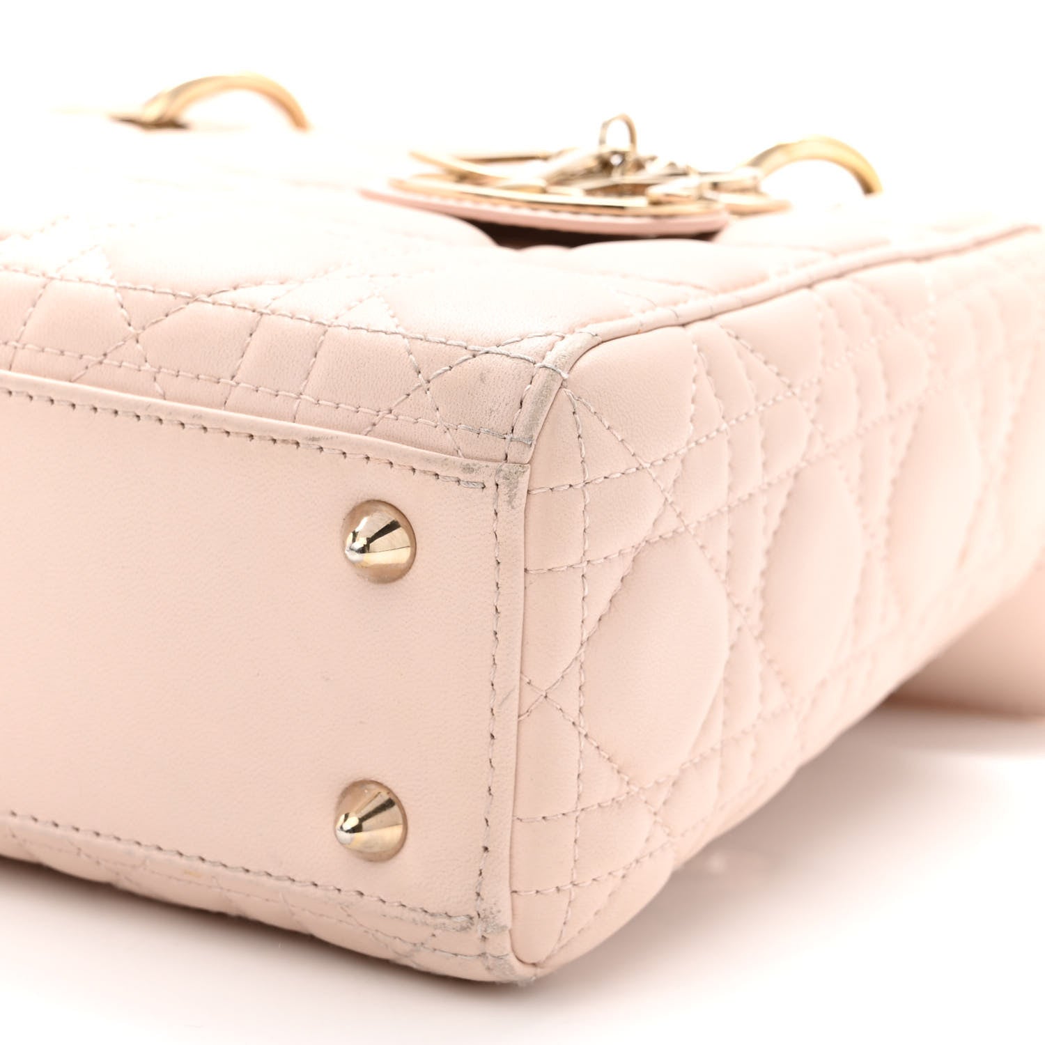 Christian Dior Lambskin Cannage Small My ABCDior Lady Dior Pink 9 of 11