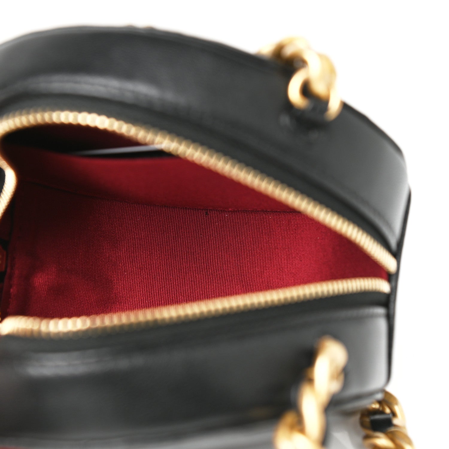 Chanel Lambskin Quilted Chanel 19 Round Clutch With Chain Black 5 of 9