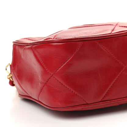 Chanel Lambskin Quilted Tassel Camera Case Red 8 of 9