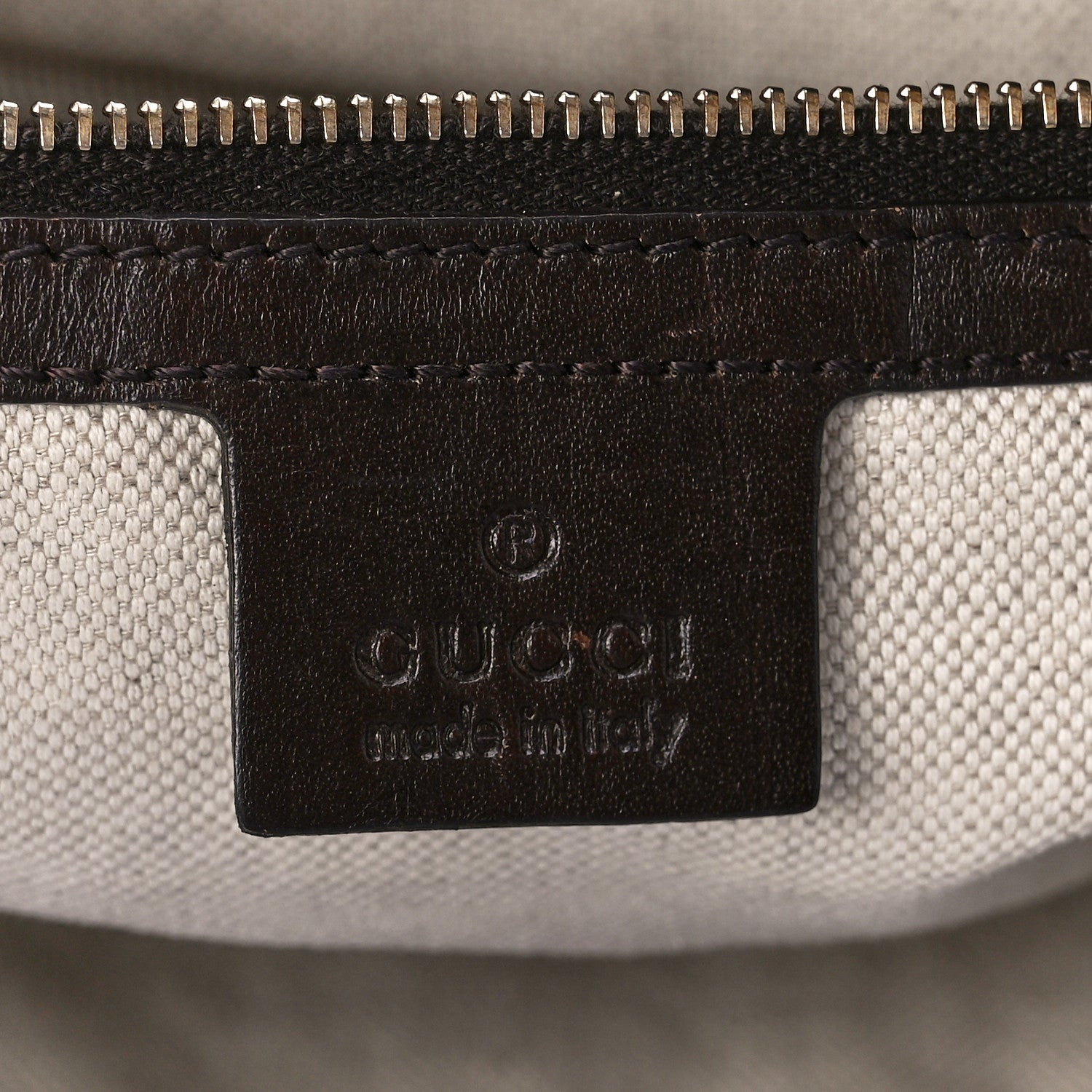 Gucci Monogram Vintage Web Medium Half Moon Hobo Dark Brown 6 of 16