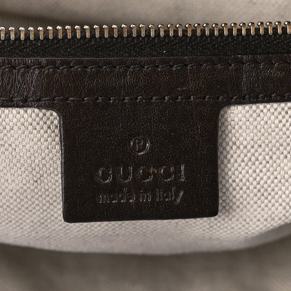Gucci Monogram Vintage Web Medium Half Moon Hobo Dark Brown 6 of 16