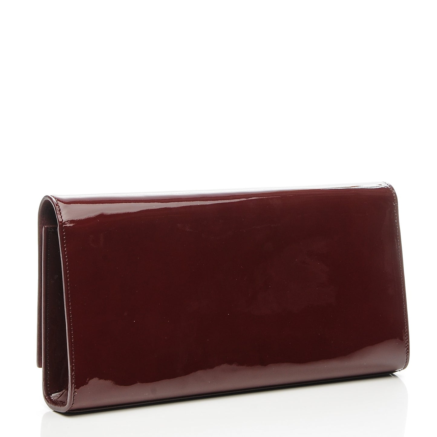 Patent Classic Monogram Cassandre Clutch Dark Red