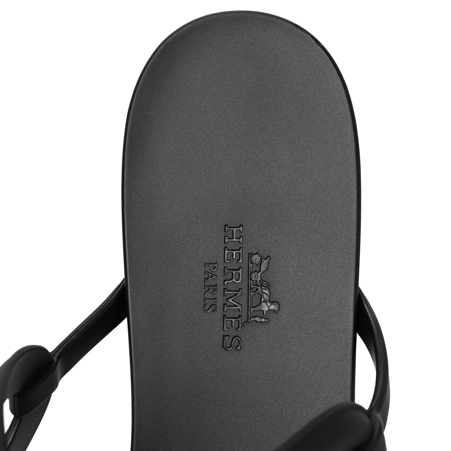 Hermes Rubber Womens Egerie Sandals 40 Black 7 of 7