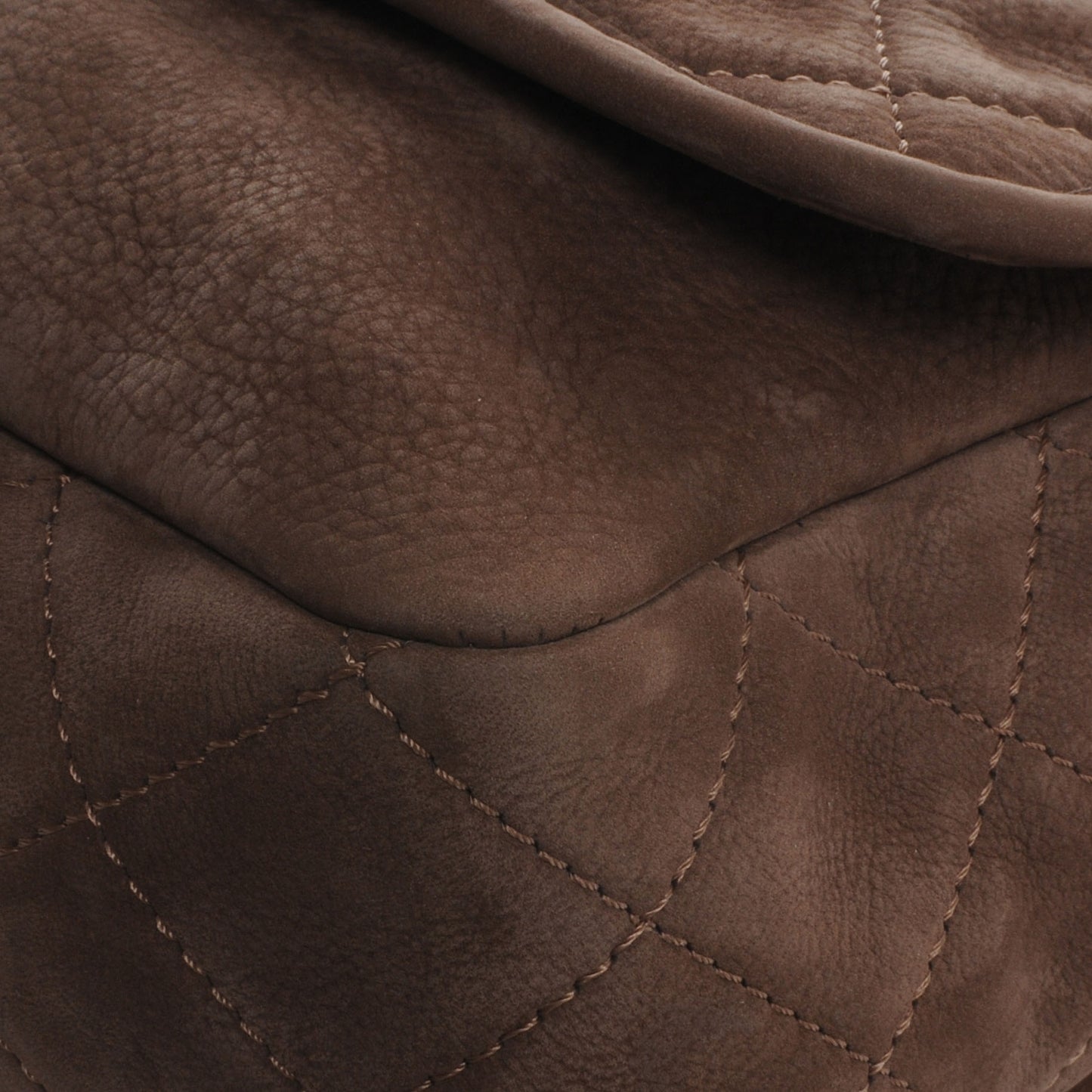 Ultra Soft Suede Calfskin Natural Beauty Large Flap Bag
