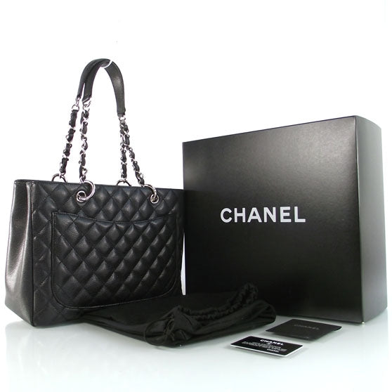 Caviar Grand Shopping Tote GST Black