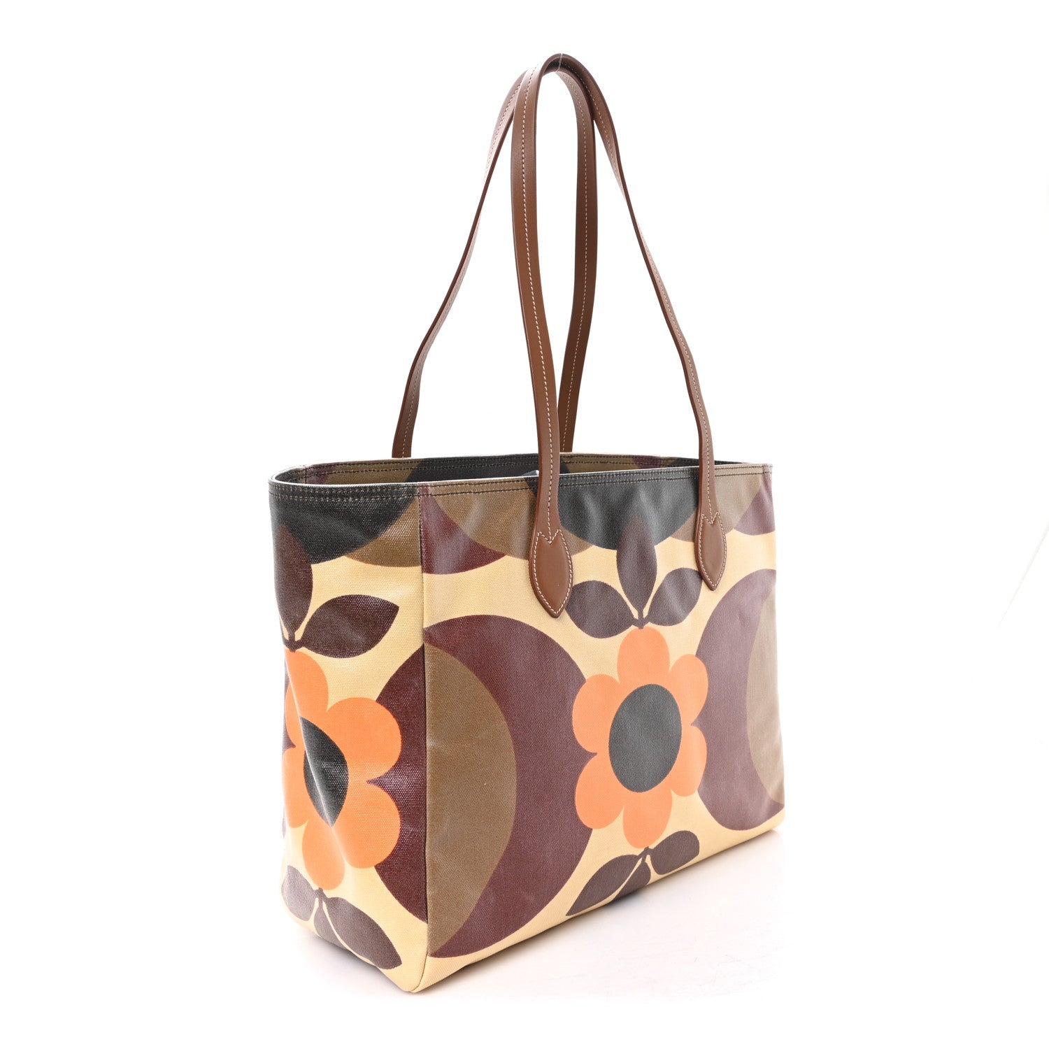 Miu Miu Tessuto Flower Print Shopping Tote Militaire Multicolor 3 of 11