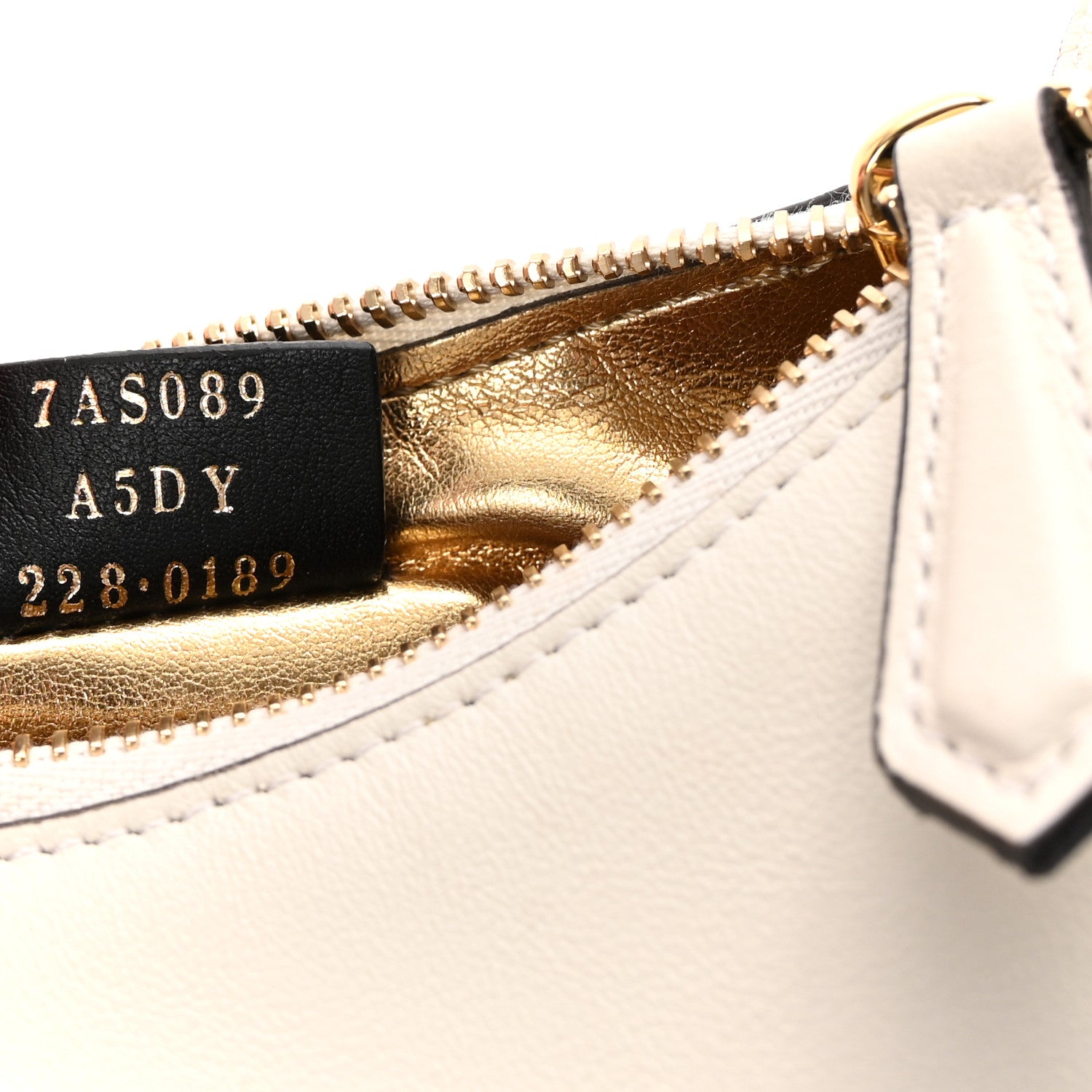 Fendi Vitello Grace Matte Nano Fendigraphy Hobo Charm White Ice 7 of 8