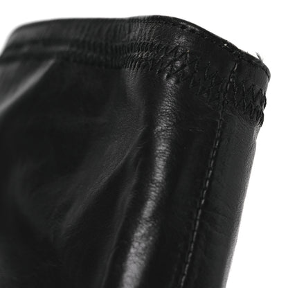 Chanel Calfskin Gathered Stitched High Boots 39.5 Black 12 of 12