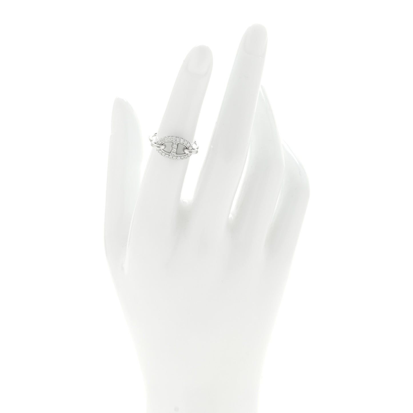 18K White Gold Diamond New Farandole Ring 49 5