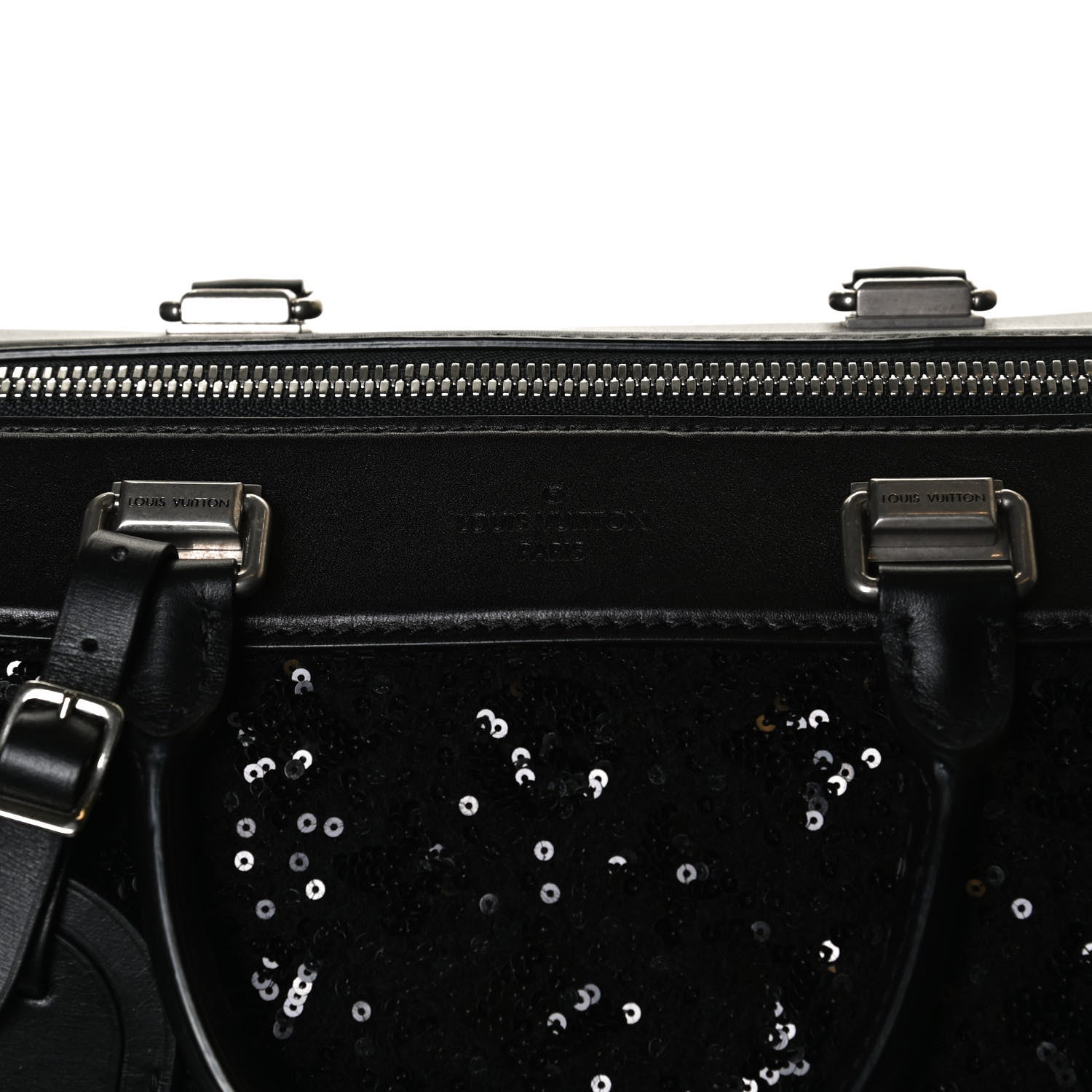 Louis Vuitton Sequin Monogram Sunshine Express Speedy Black 11 of 12