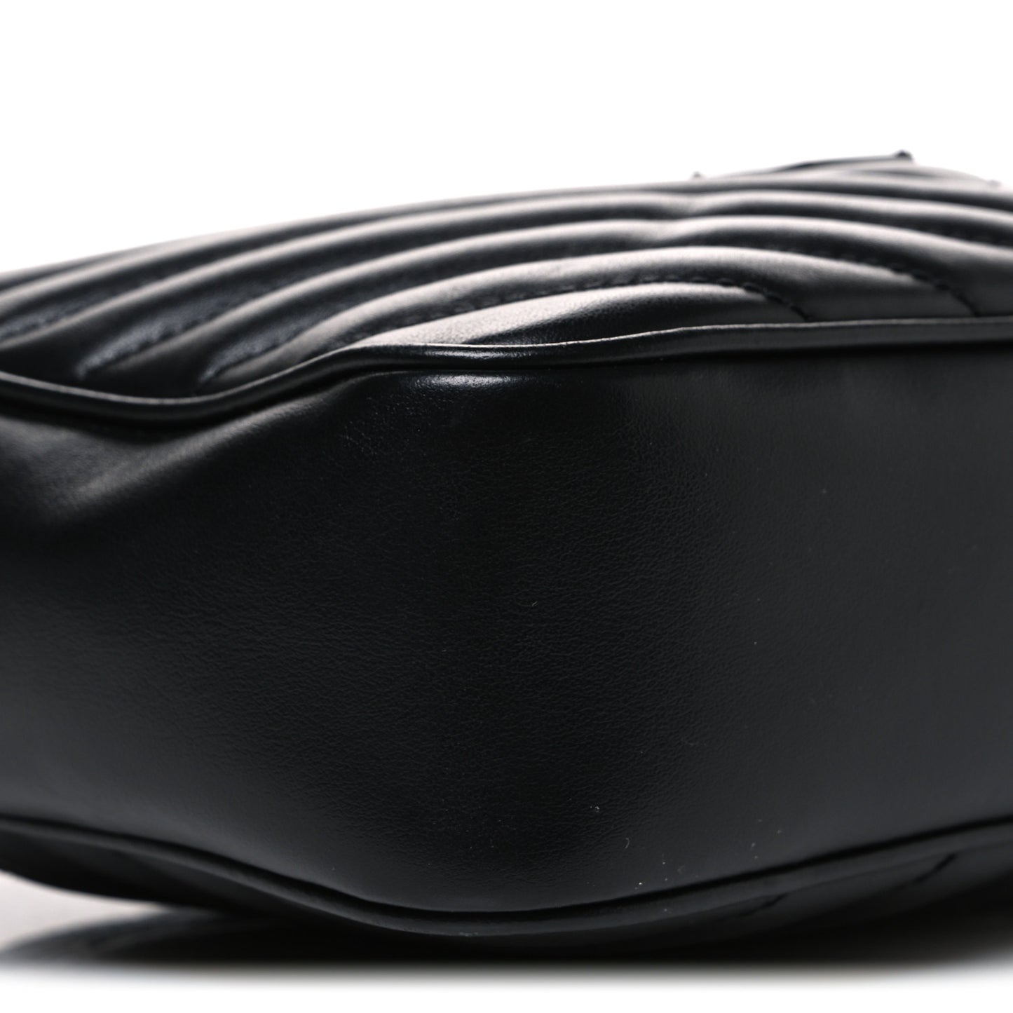 Calfskin Matelasse Monogram Monochrome Lou Camera Bag Black