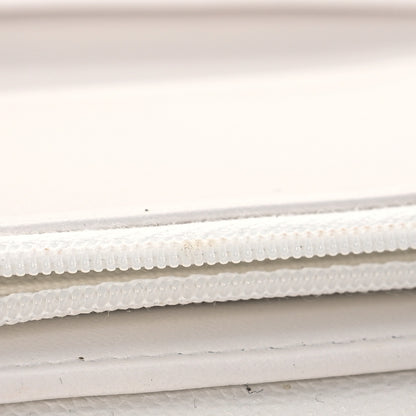 Chanel Caviar Quilted Medium Flap Wallet White 10 of 12