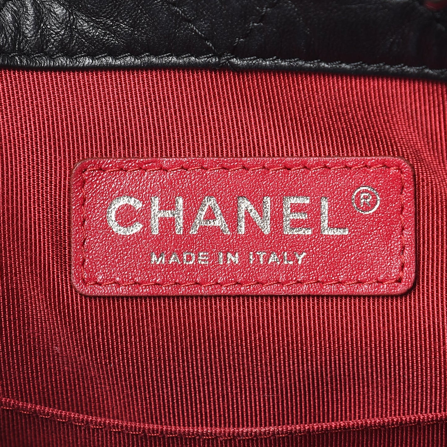 Aged Calfskin Quilted Small Gabrielle Backpack Black