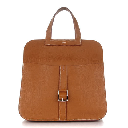 Hermes Taurillon Clemence Halzan 31 Gold 1 of 10