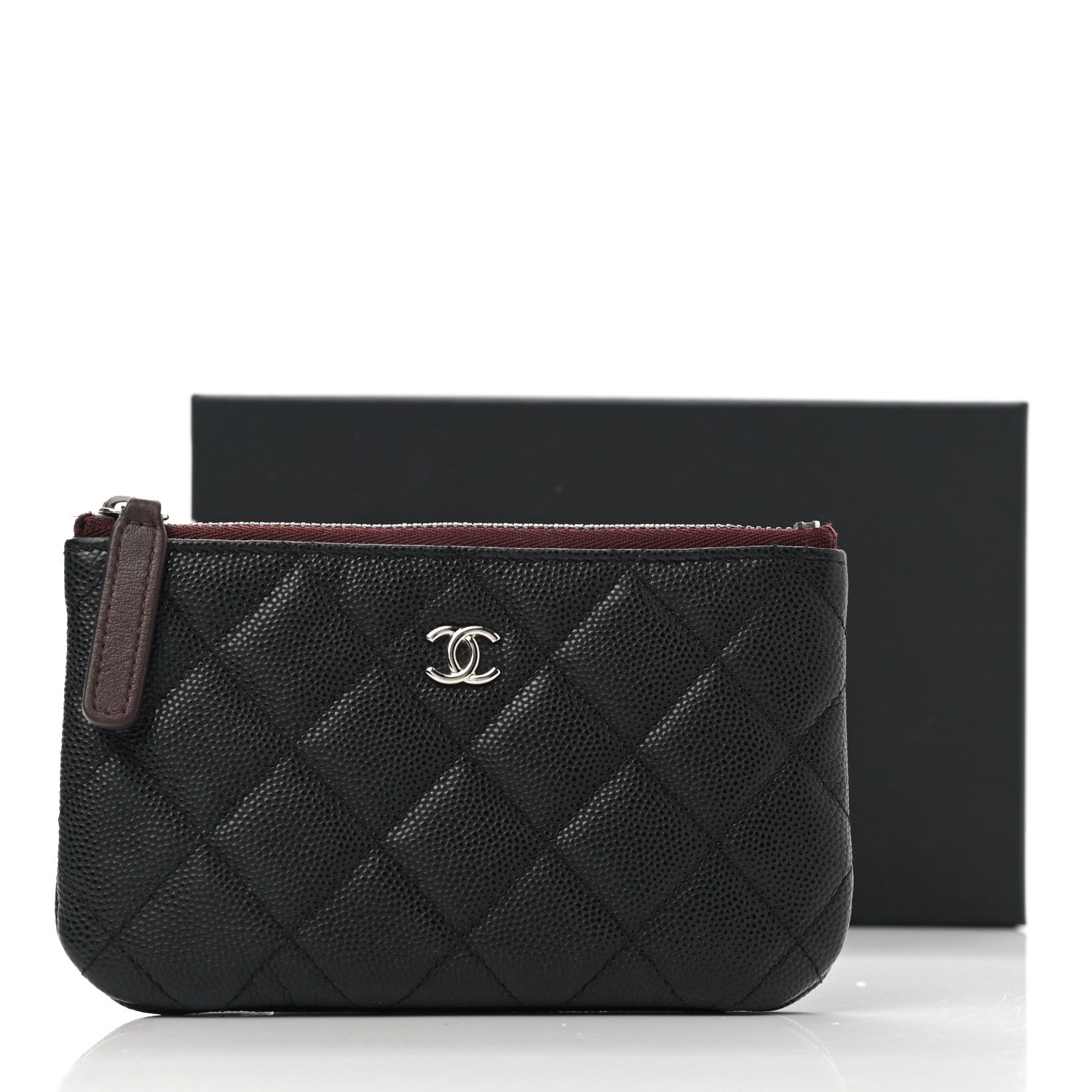 Chanel Caviar Quilted Small Cosmetic Case Black 8 of 8