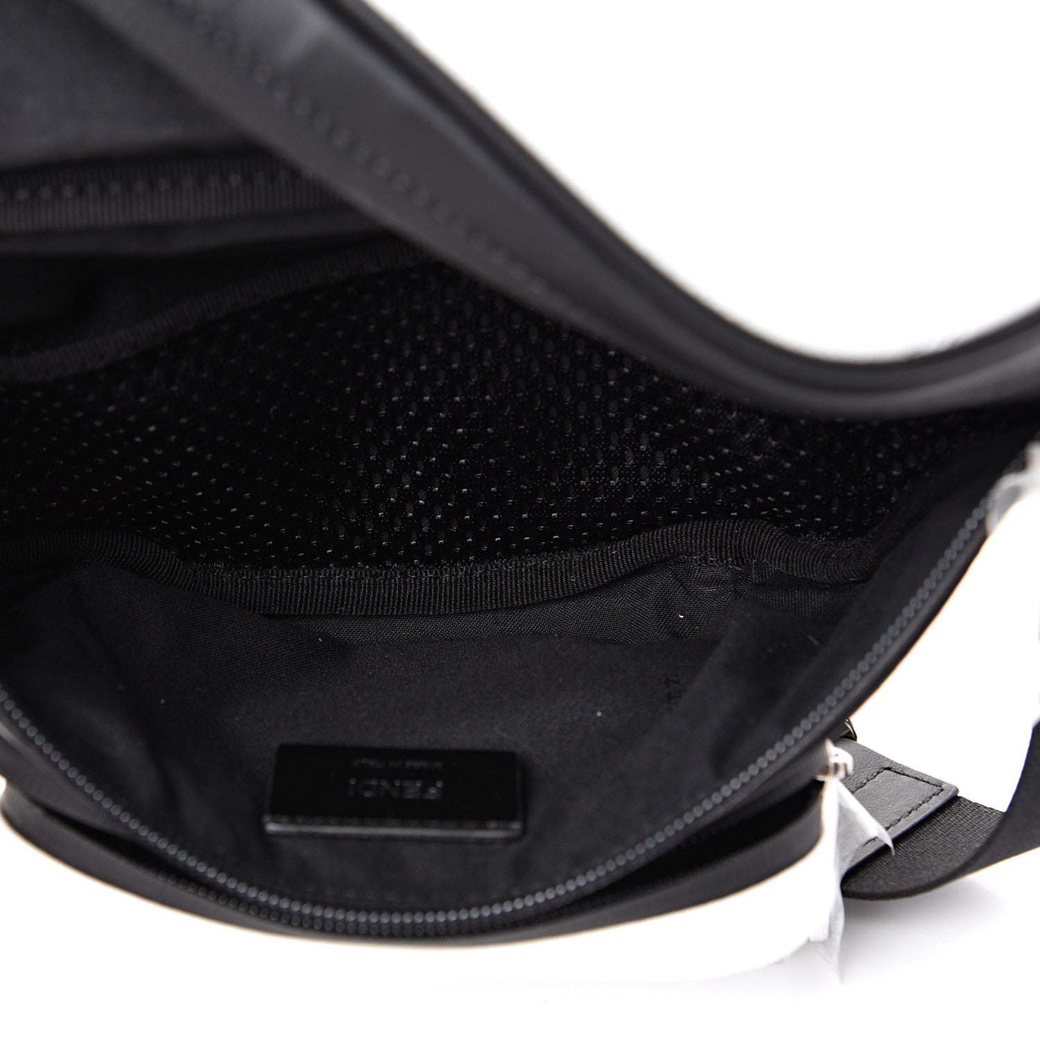 Fendi Neoprene Mesh Vitello Grace FF Pocket Belt Bag White 4 of 9