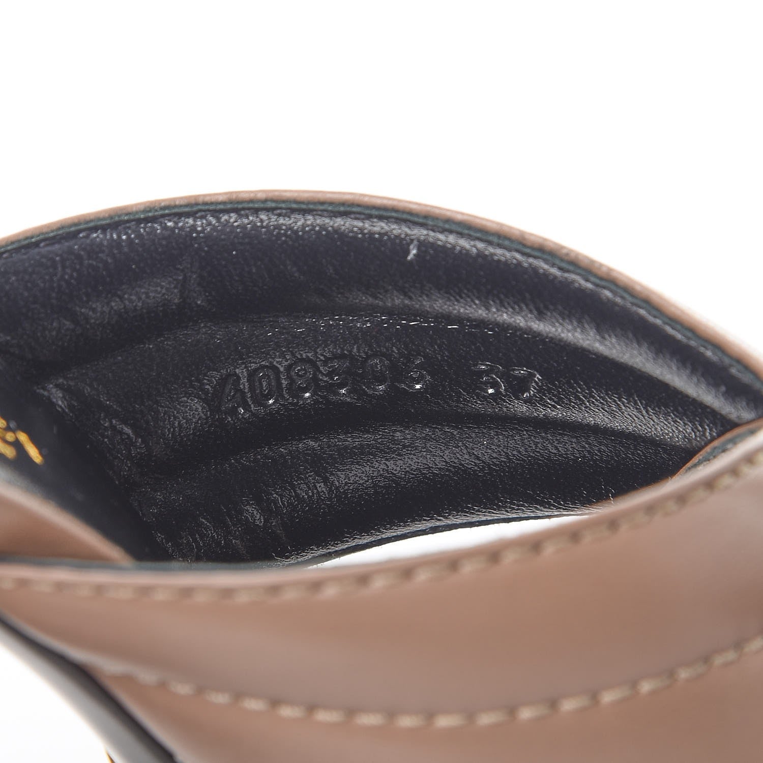 Gucci Malaga Kid Webby Crossover High Heel Slide Sandals 37 Porcelain Rose 8 of 10