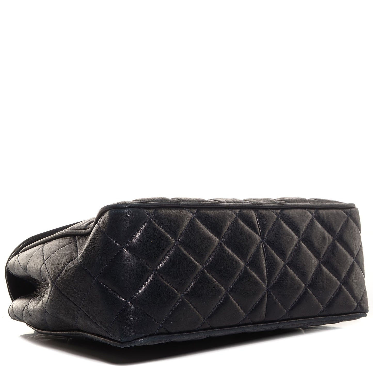 Lambskin Flap Bag in Navy