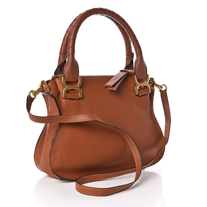 Chloe Calfskin Small Marcie Satchel Tan 3 of 10