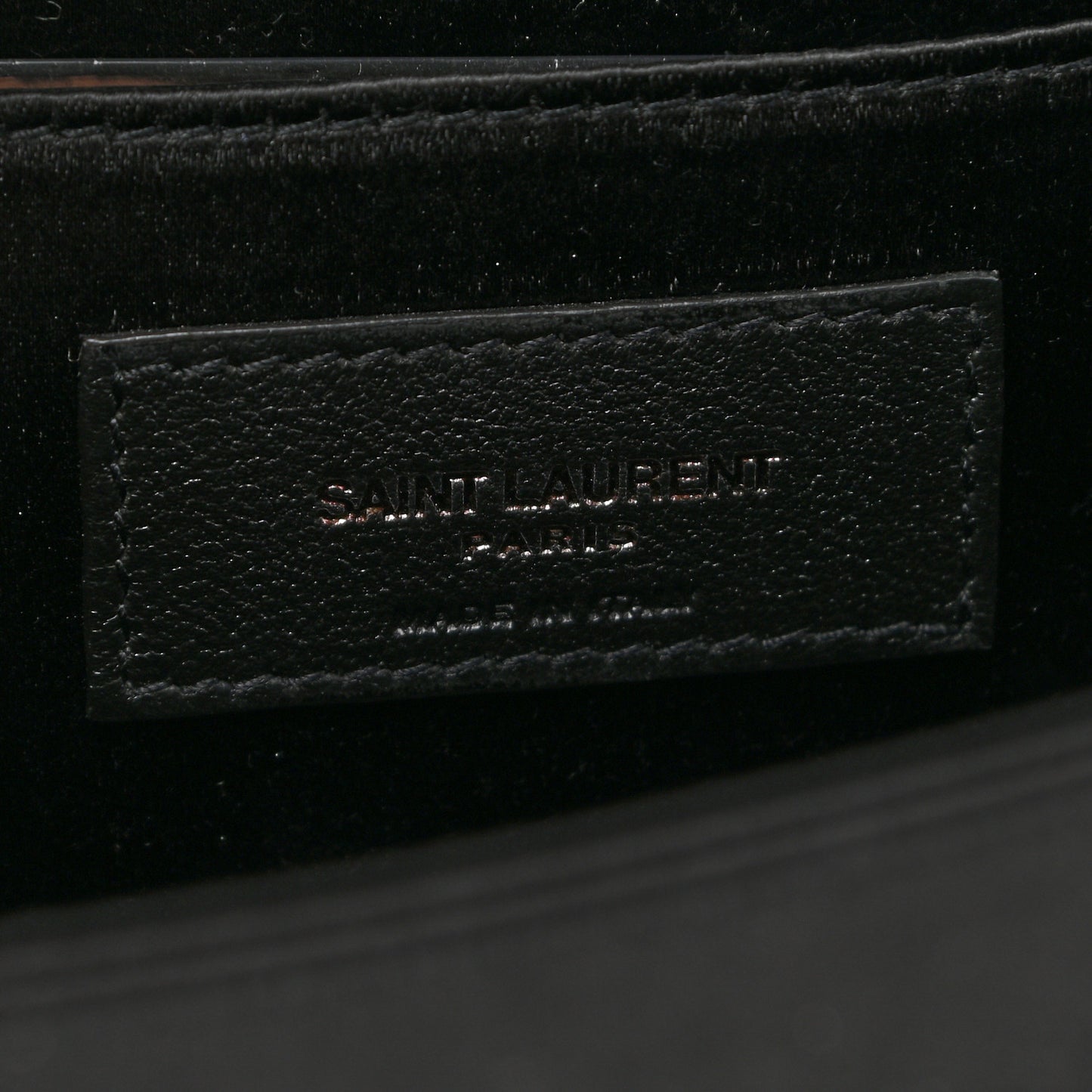 Satin Monogram Cassandre Clutch Black