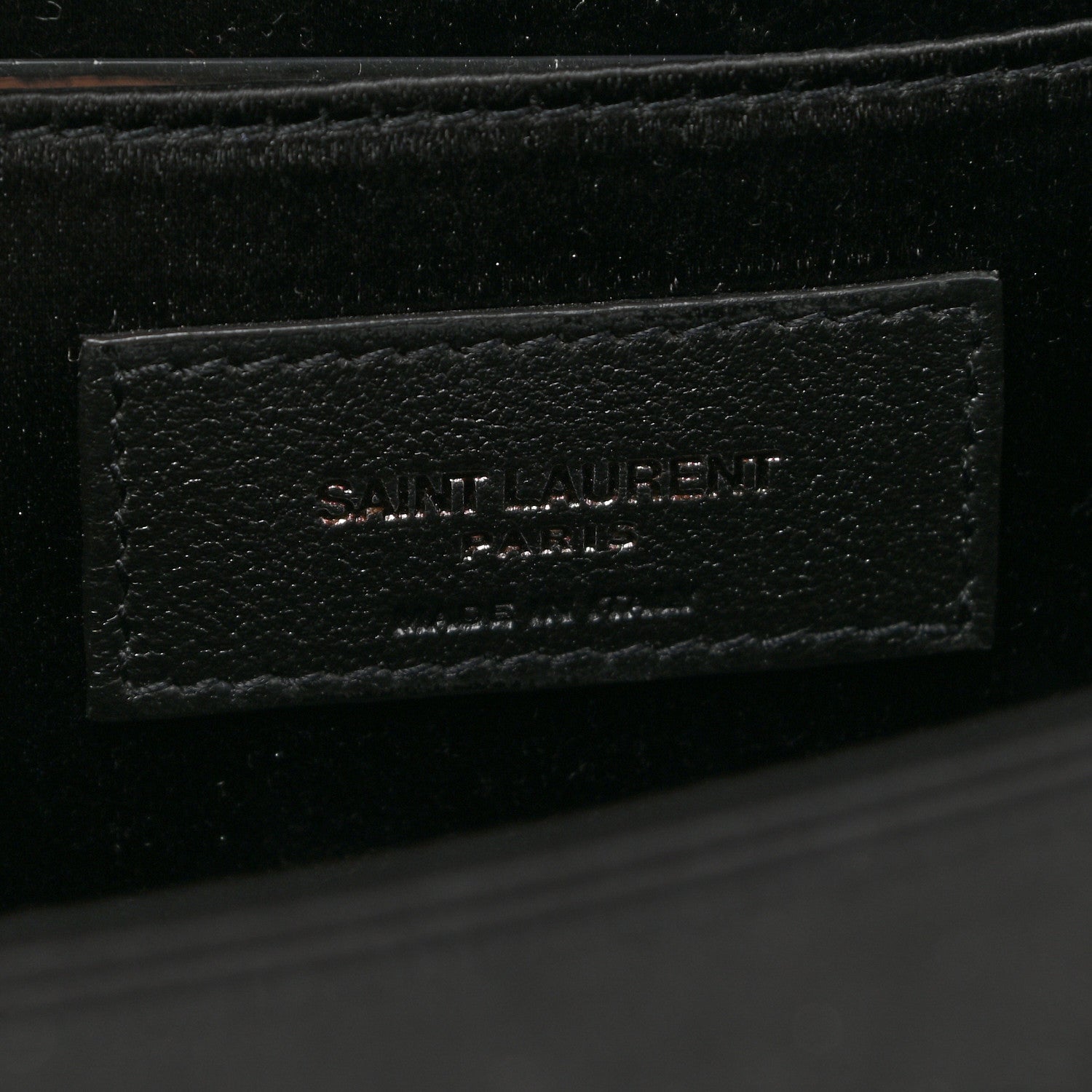 Saint Laurent Satin Monogram Cassandre Clutch Black 6 of 8
