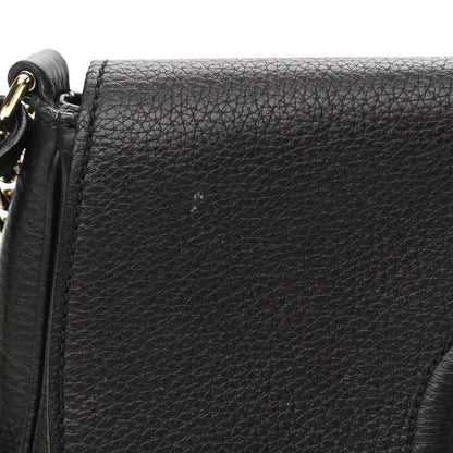 Gucci Pebbled Calfskin Medium Soho Flap Crossbody Black 12 of 14