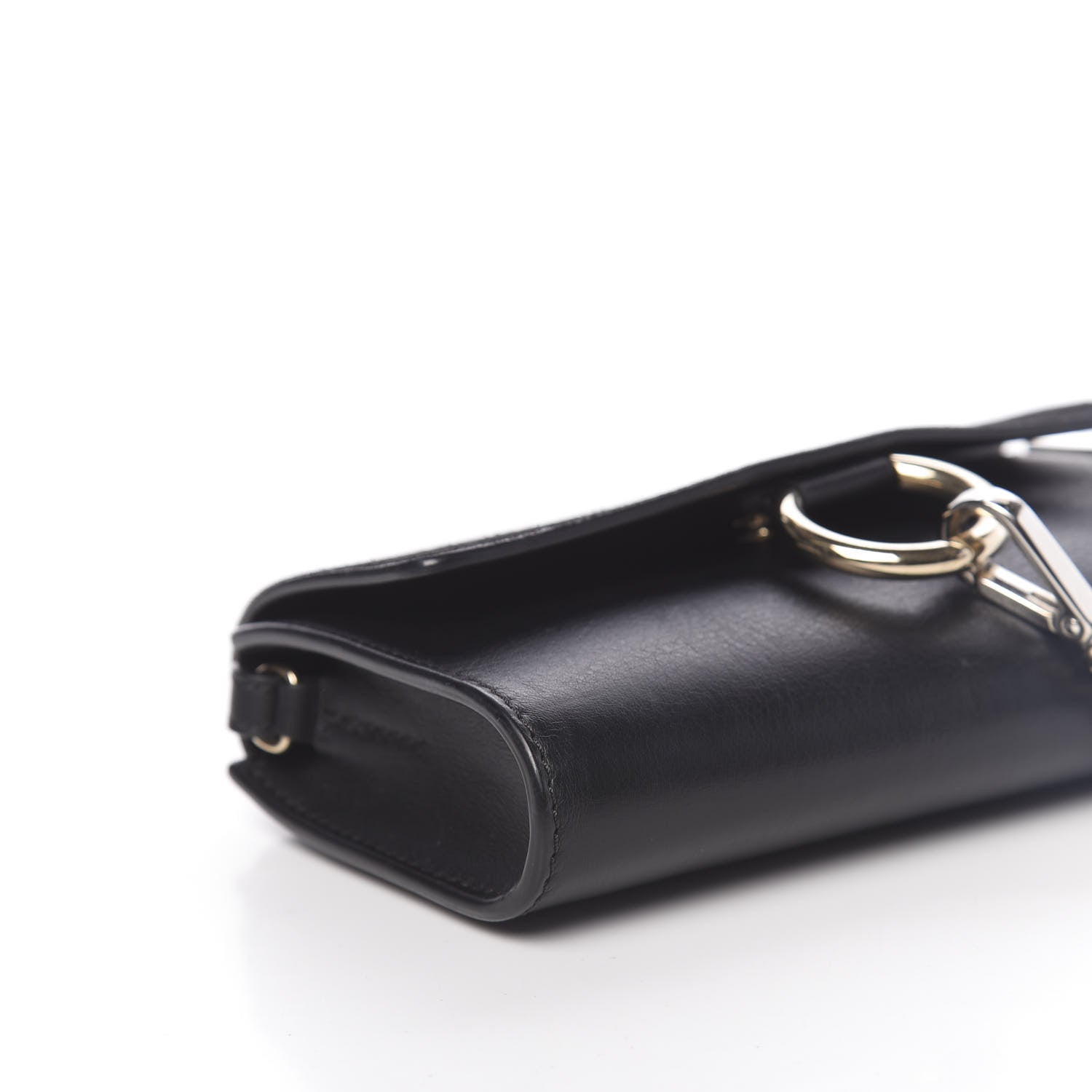 Chloe Suede Calfskin Mini Faye Shoulder Bag Black 7 of 9