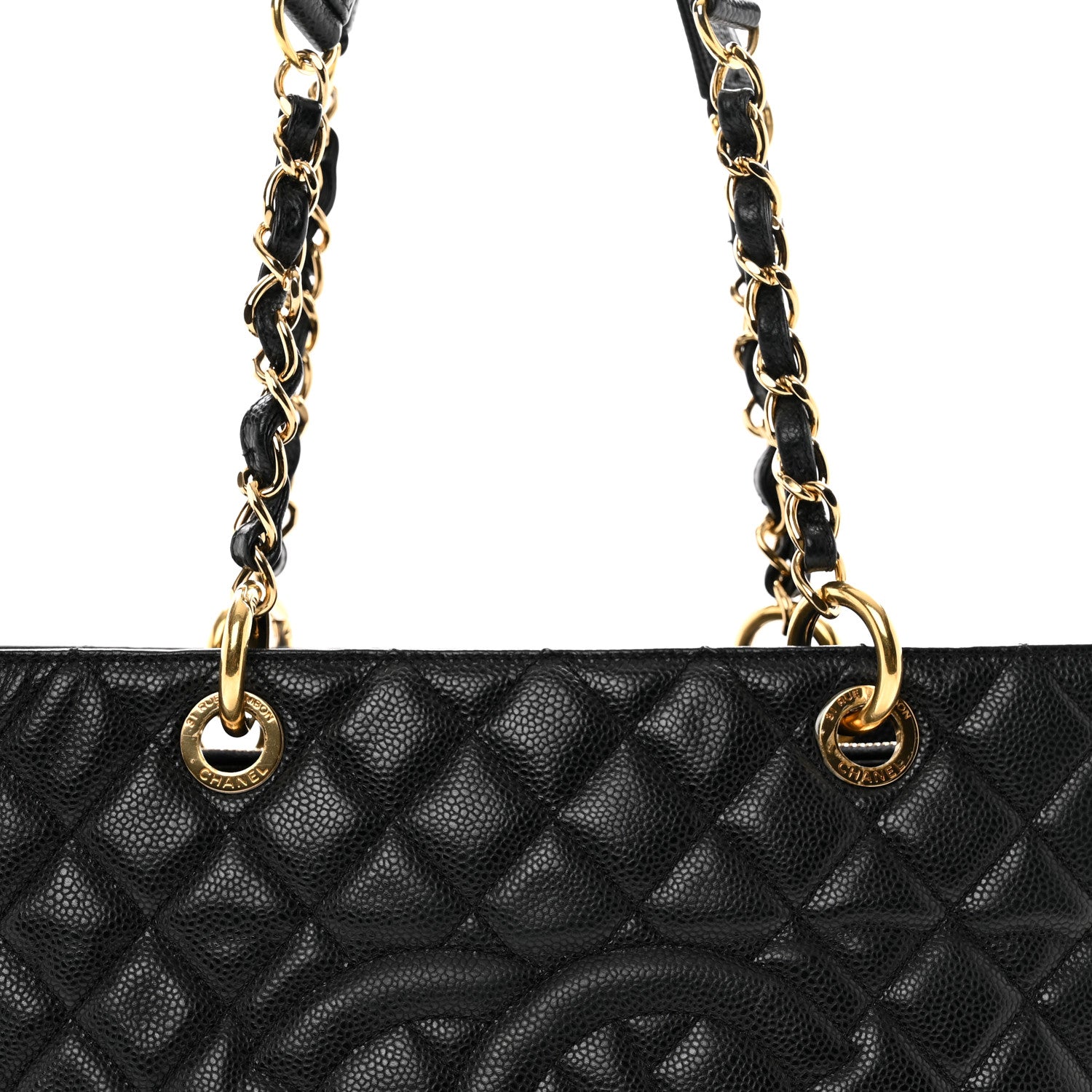Chanel Caviar Quilted Grand Shopping Tote GST Black 5 of 11