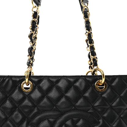 Chanel Caviar Quilted Grand Shopping Tote GST Black 5 of 11