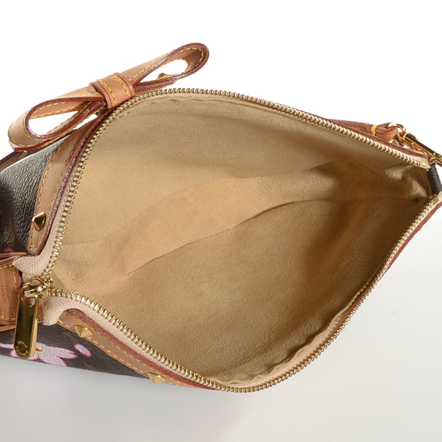 Monogram Cherry Blossom Pochette Accessories Brown