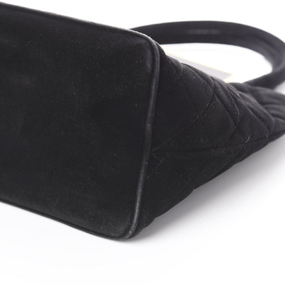 Chanel Velvet Medallion Tote Black 7 of 9