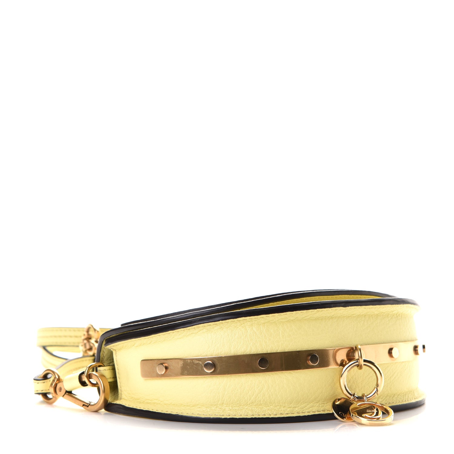 Chloe Calfskin Small Nile Bracelet Minaudiere Bag Lemonade 3 of 4