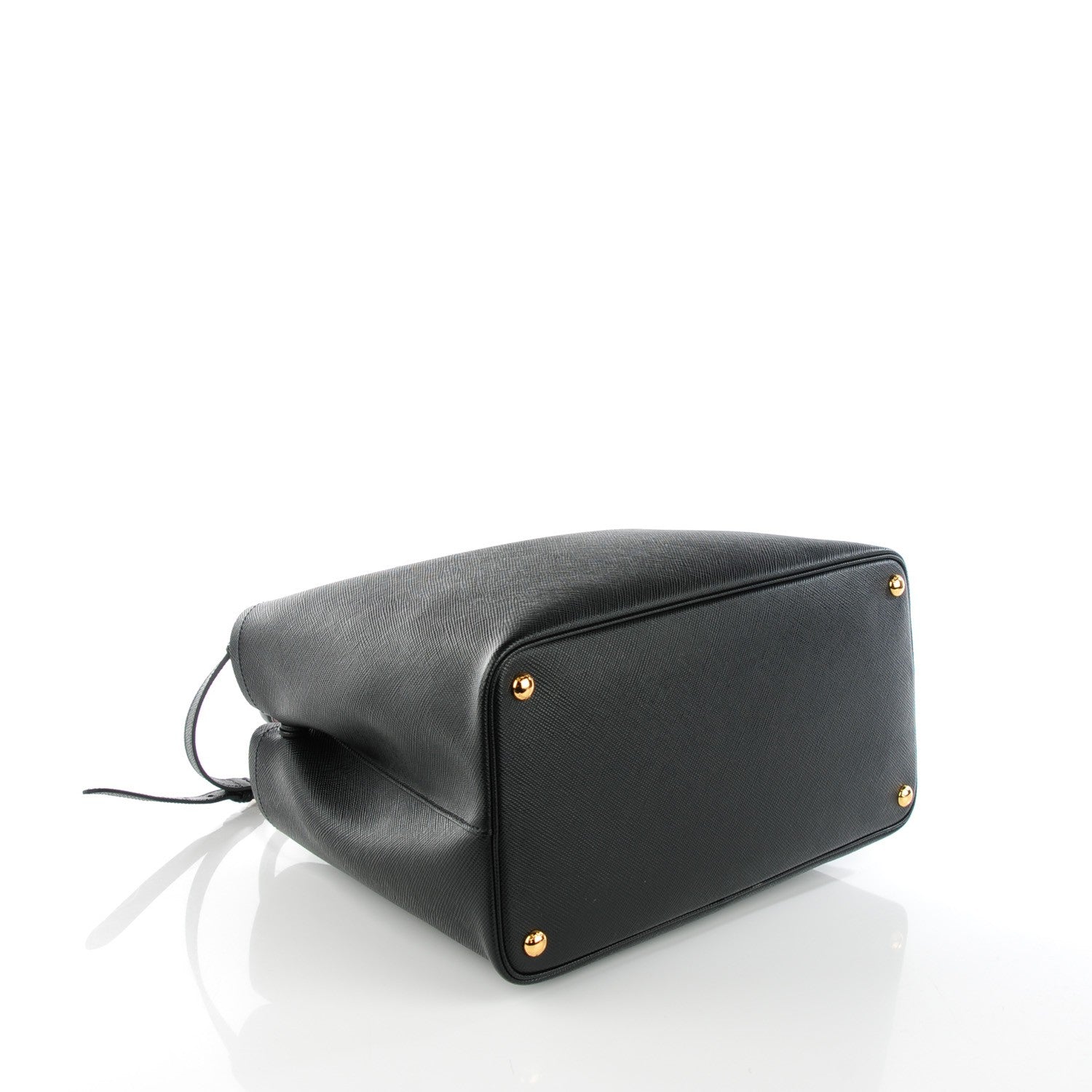 Prada Saffiano Cuir Large Double Bag Nero Black 4 of 7