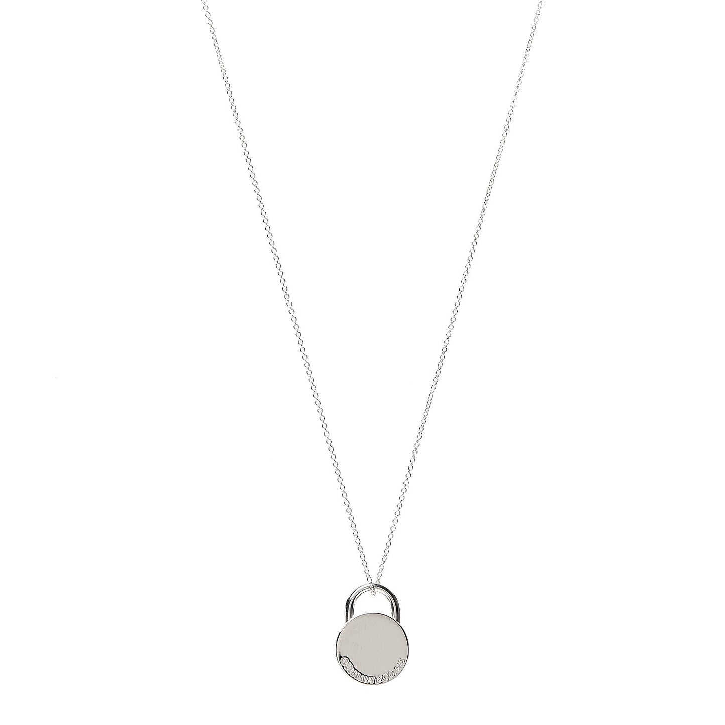 Sterling Silver 1837 Circle Lock Necklace