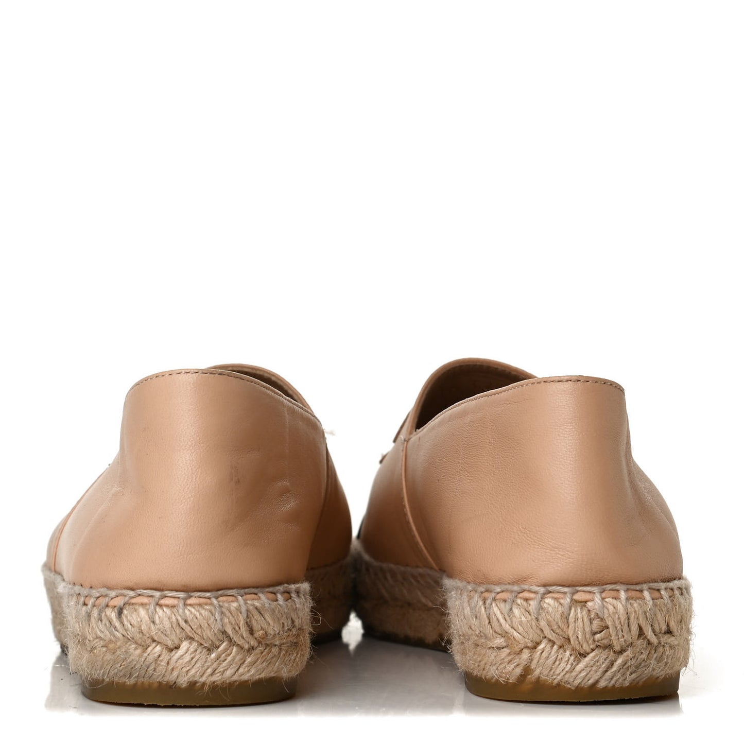 Lambskin CC Espadrilles 38 Beige Black