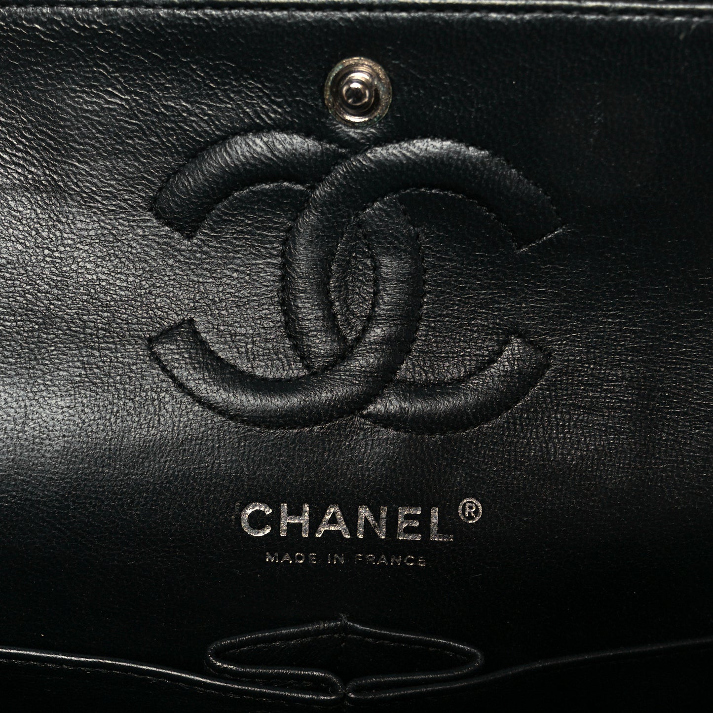 Caviar Quilted Small Double Flap Black