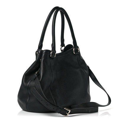 Prada Vitello Daino Shopping Tote Black 3 of 8