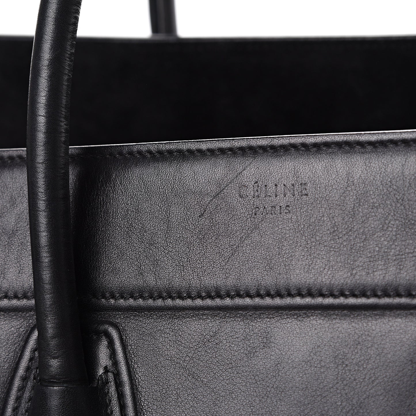 Natural Calfskin Medium Phantom Luggage Black
