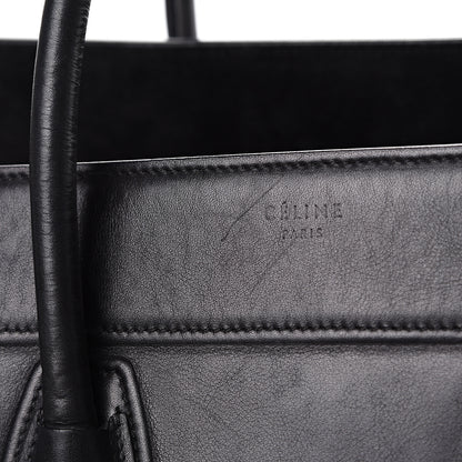 Celine Natural Calfskin Medium Phantom Luggage Black 12 of 15