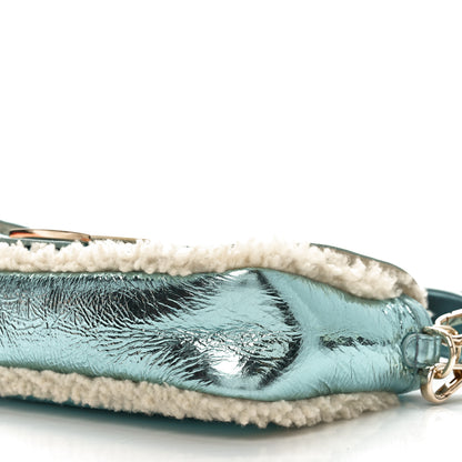 Fendi Metallic Lambskin Sheepskin Fur Re-Edition 2005-2006 Baguette Light Blue 11 of 11