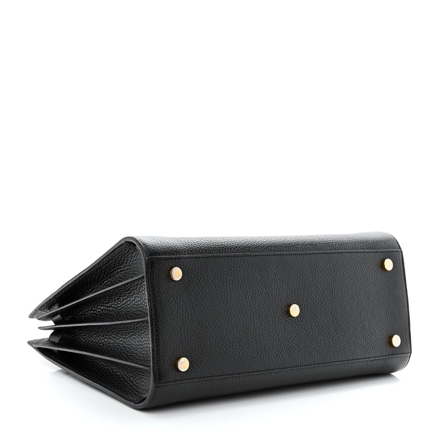 Grained Calfskin Small Sac De Jour Black