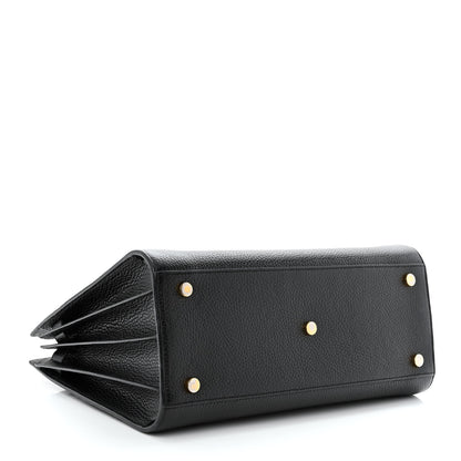 Saint Laurent Grained Calfskin Small Sac De Jour Black 4 of 13