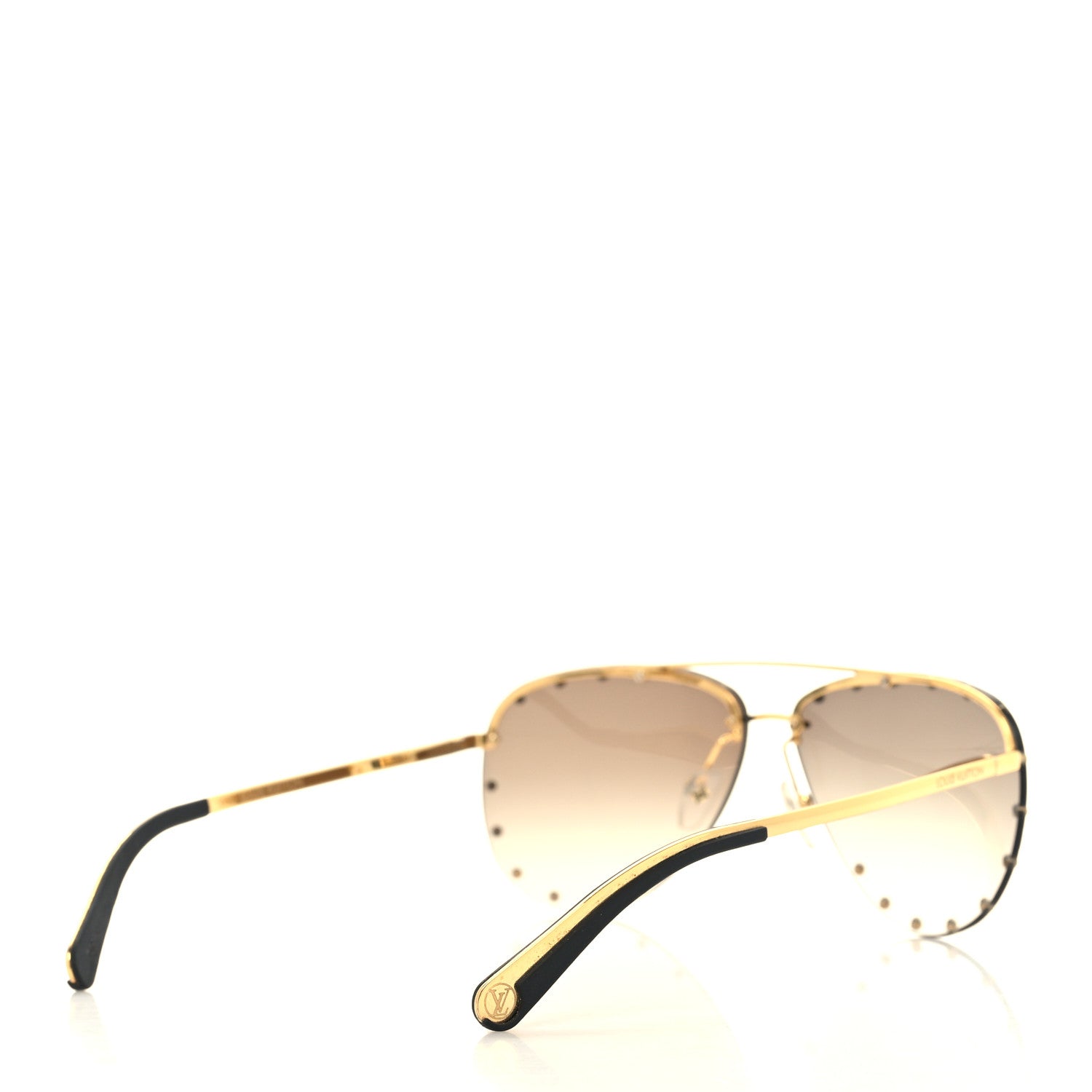 Louis Vuitton The Party Aviator Gradient Sunglasses Z0914U Brown 4 of 8