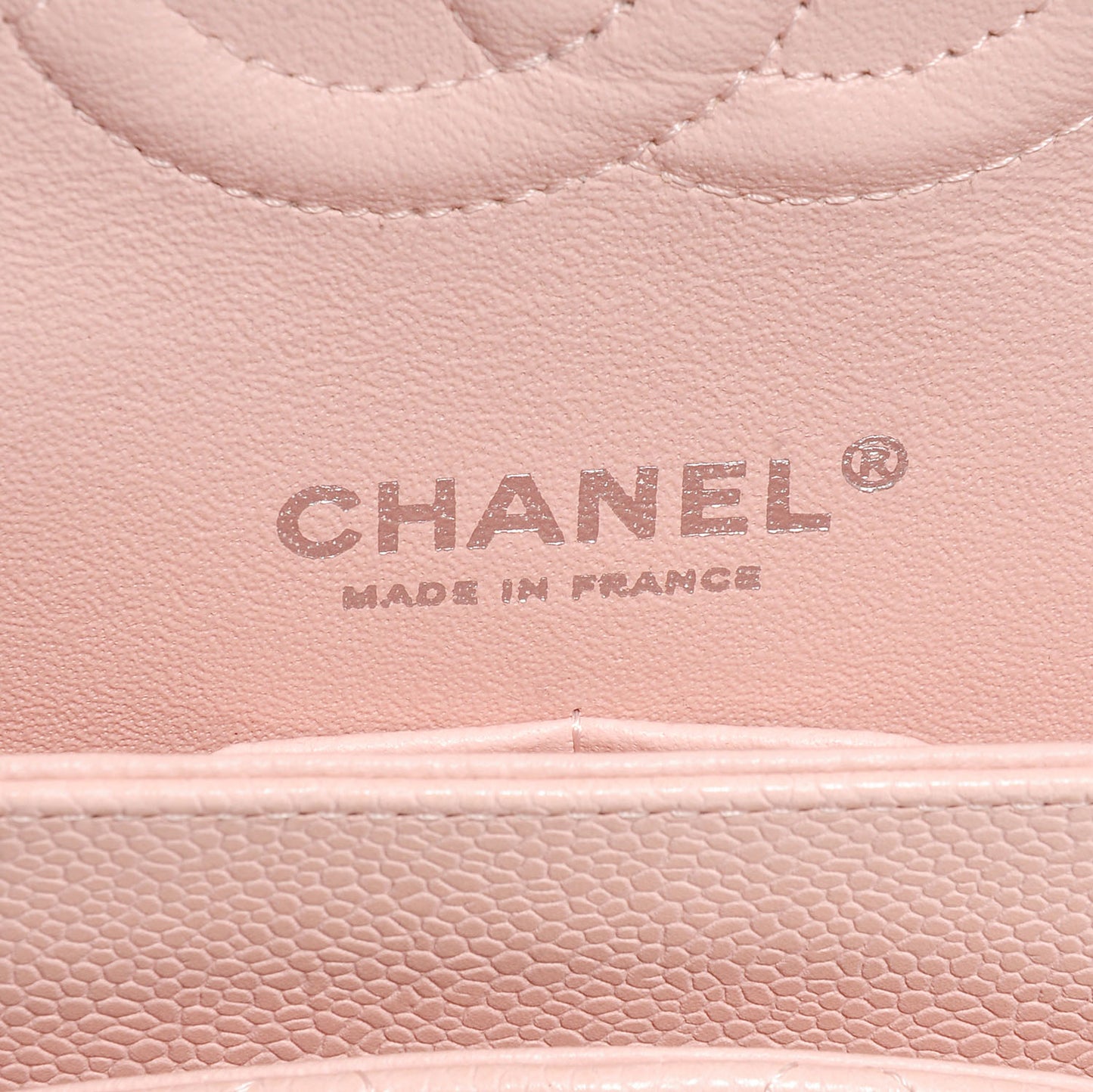 Caviar Quilted Medium Double Flap Pink