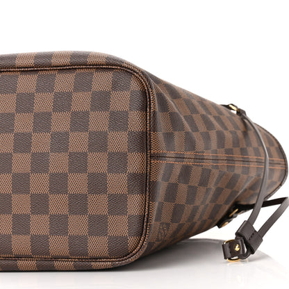 Louis Vuitton Damier Ebene Neo Neverfull MM Rose Ballerine 10 of 10