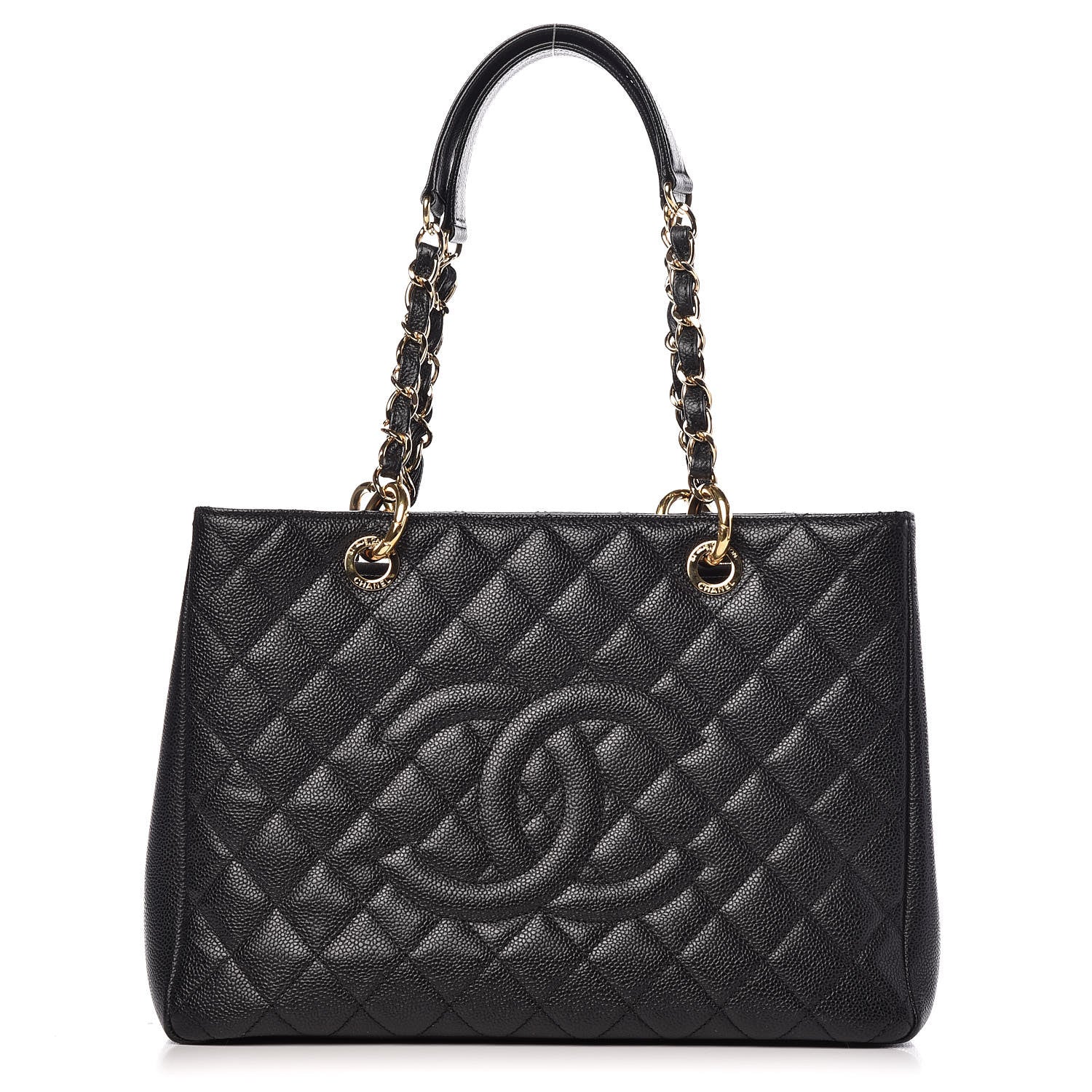 Chanel Caviar Quilted Grand Shopping Tote GST Black 1 of 11