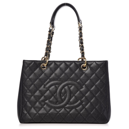 Chanel Caviar Quilted Grand Shopping Tote GST Black 1 of 11