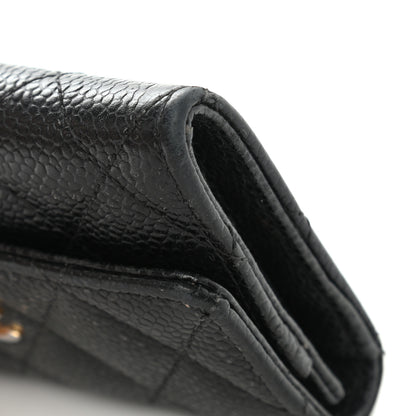 Chanel Caviar Quilted Flap Card Holder Black 17 of 17
