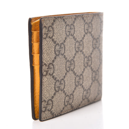 Gucci GG Supreme Monogram Neo Vintage Bi-Fold Wallet Beige Crop New Acero 3 of 8