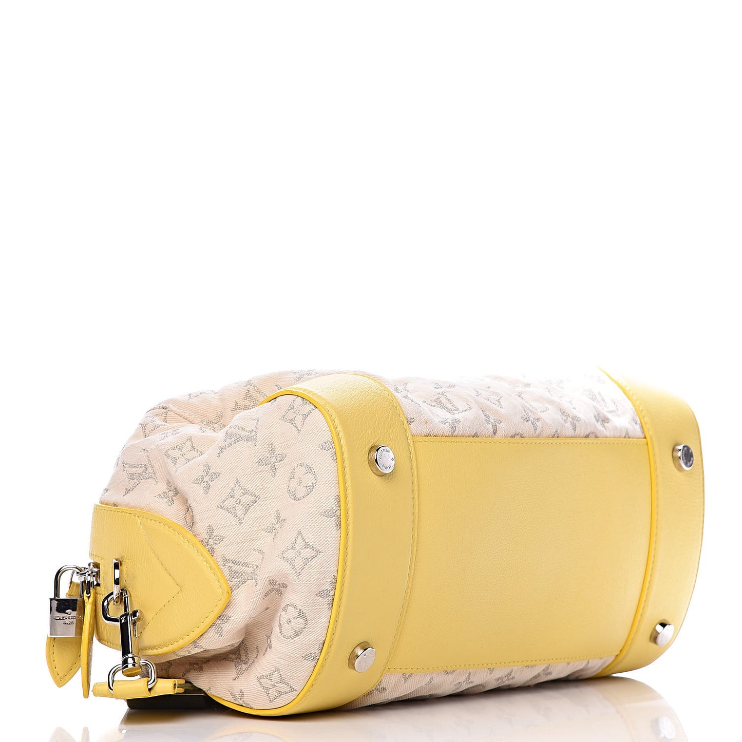 Monogram Denim Speedy Round Yellow